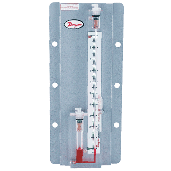 Dwyer Durablock Solid Plastic Stationary Gauge, Series 200 & 300